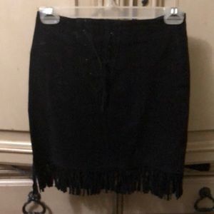 Rachel Kids black fringe skirt